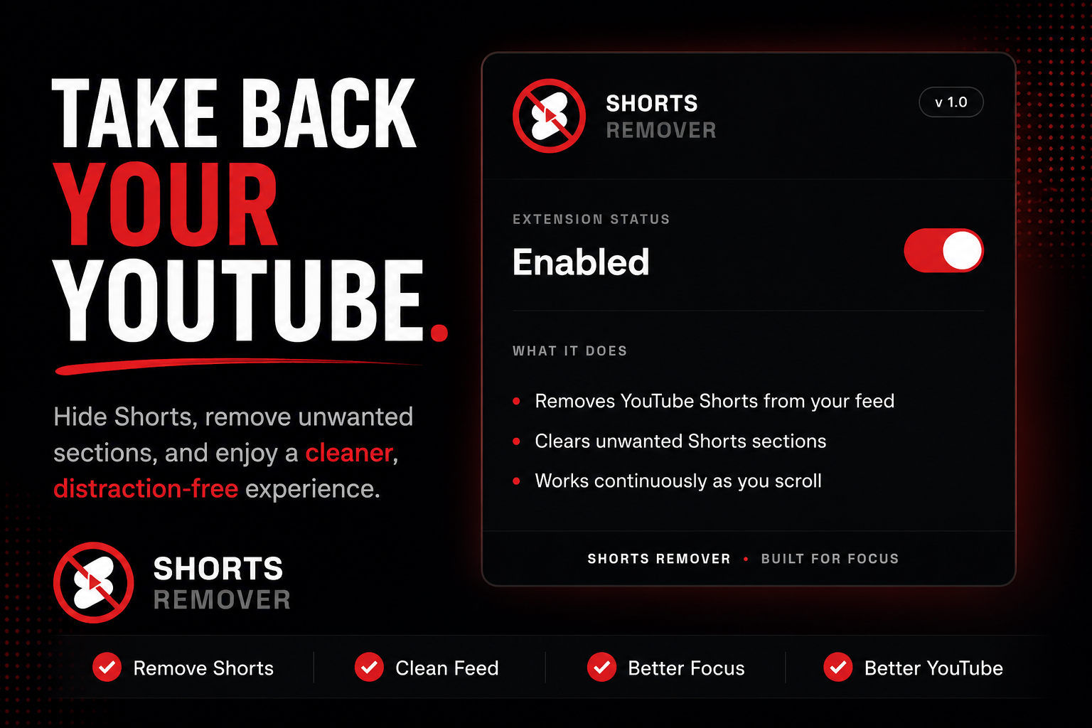 Shorts Remover — No More Shorts, Before and After
